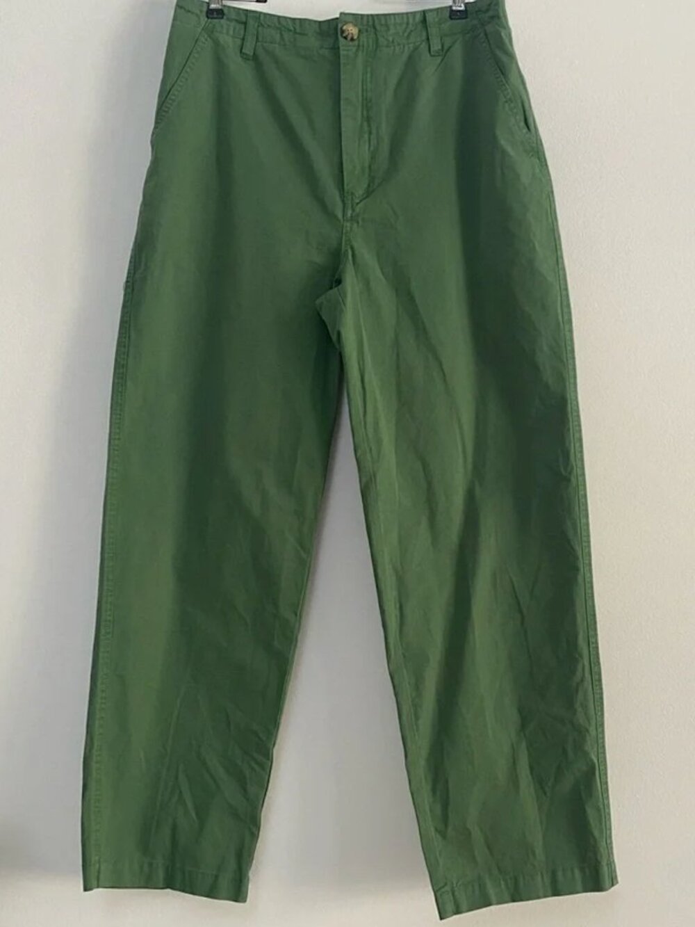 Sundance Junie Jo Straight Leg Tapered Chino Pants Size 8 Green